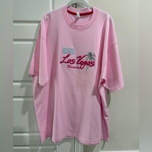 Las Vegas Pink Graphic 2XL Unisex T-Shirt Souvenir